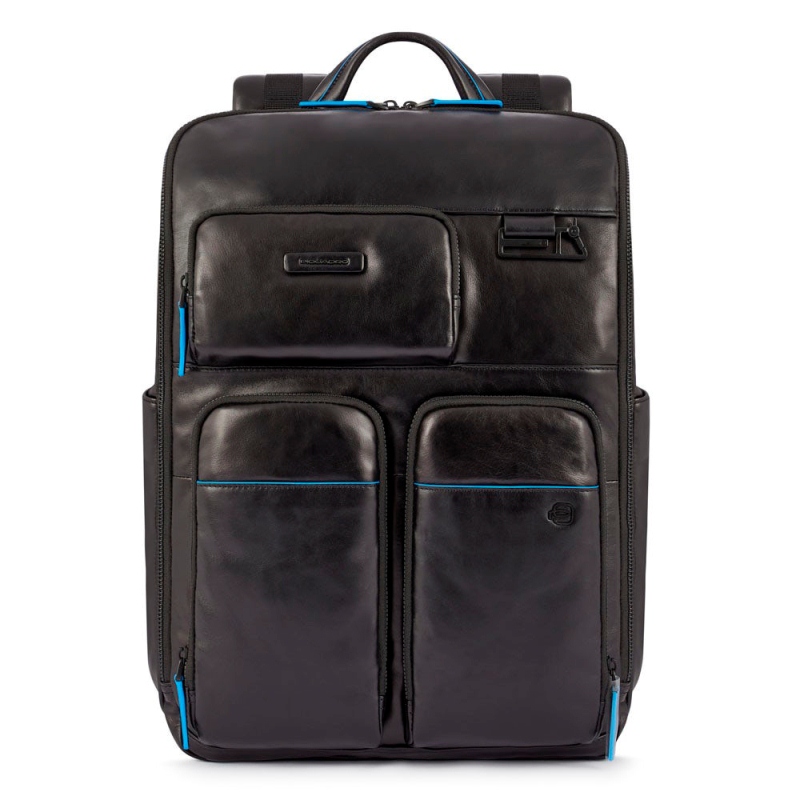 Piquadro B2 REVAMP/Black  Рюкзак с отдел. д/ноутбука 15,6"/iPad Air/Pro с RFID защитой (21л) (30x42x17)