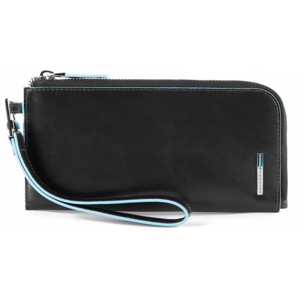 Piquadro BL SQUARE/Black  Клатч с отдел. д/смартфона с RFID защитой (20x9,5x1,5)