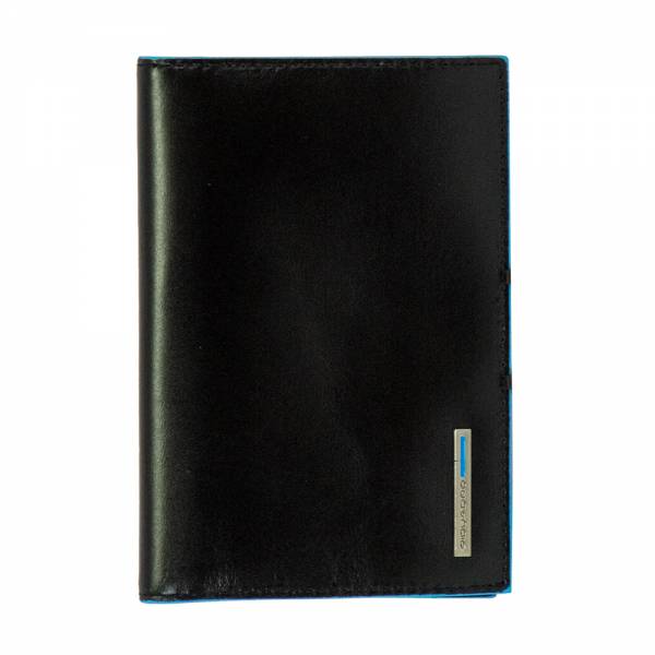 Piquadro BL SQUARE/Black  Обложка для паспорта (9,5x13,5x1)