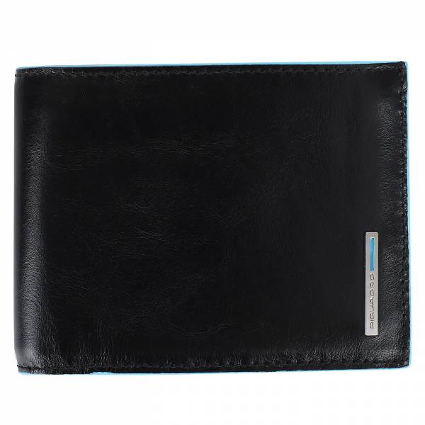 Piquadro BL SQUARE/Black  Портмоне гориз. с отдел. д/монет (12,5x9,5x2,5)