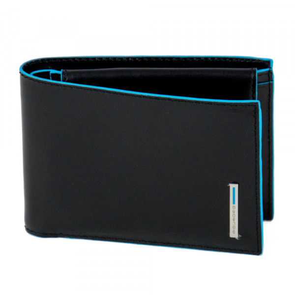 Piquadro BL SQUARE/Black  Портмоне с отдел. для монет с RFID защитой (12,5x9x2)