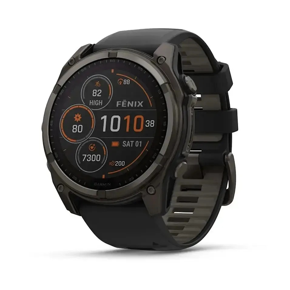 Garmin fenix 8 51mm,Saph Solar,CrbnGry Ti/Blk,Blk/PblGryBnd